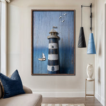 Load image into Gallery viewer, Wooden Lighthouse Coastal Wall Art III