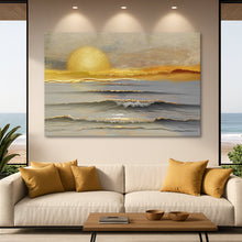 Load image into Gallery viewer, Golden Horizon Calm Wall Art