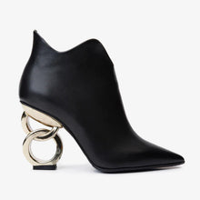 Load image into Gallery viewer, The Abriel Black Leather Ankle Women Boot