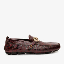 Load image into Gallery viewer, The Pisa Burgundy Leather Bit Drive Loafer Men Shoe