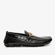 Load image into Gallery viewer, The Pisa Black Leather Bit Drive Loafer Men Shoe