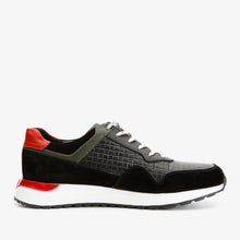 Load image into Gallery viewer, The Rakka Black &amp; Red Leather Men Sneaker Final Sale!