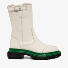 Load image into Gallery viewer, The Yako Cream Leather Mid Calf Women Boot Final Sale!