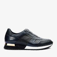 Load image into Gallery viewer, The Mugla Navy Snk Leather Men Sneaker Final Sale!