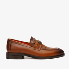 Load image into Gallery viewer, Amsterdam Tan Bit Loafer Men Shoe