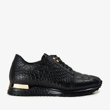 Load image into Gallery viewer, The Bomba Black Crocodile Leather Men Sneaker
