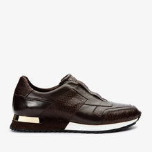 Load image into Gallery viewer, The Mugla Brown Snk Leather Men Sneaker Final Sale!