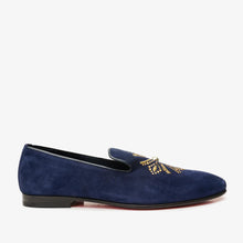 Load image into Gallery viewer, The Lazio Shoe Navy Blue Suede Slip-on Loafer Men Shoe