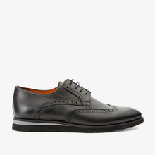 Load image into Gallery viewer, The Molise Black Wingtip Semi Brogue Derby Men  Shoe  Final Sale!
