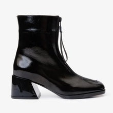 Load image into Gallery viewer, The Tackle Black Patent Leather Block Heel Women Boot