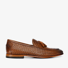 Load image into Gallery viewer, The Mclean Shoe Tan Woven Tassel Loafer Men  Shoe