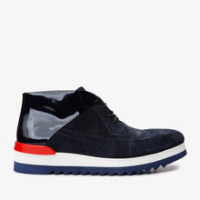 Load image into Gallery viewer, The Kagan Navy Blue Wingtip Chukka Men Sneaker Boot