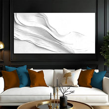 Load image into Gallery viewer, White Minimalist Wall Art