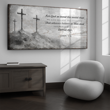 Load image into Gallery viewer, John 3:16: For God So Loved The World Faith Sign VIII