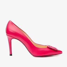 Load image into Gallery viewer, The Maneadero Pink Leather Pump Fuchsia Sole Women Shoe
