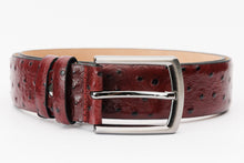 Load image into Gallery viewer, The Porto Alegre Burgundy Leather Belt