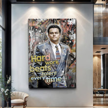 Load image into Gallery viewer, Hard Work Beats Talent Every Time Motivational Wall Sign