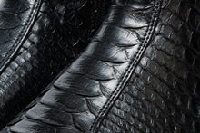 Load image into Gallery viewer, The Boss Black Pythn Snk Zip-Up Leather Men Boot Limited Edition