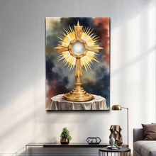 Load image into Gallery viewer, Holy Eucharist in Monstrance Faith Wall Art