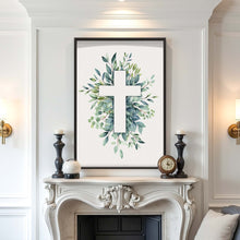 Load image into Gallery viewer, Evergreen Cross Faith Wall Art