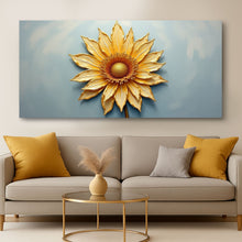 Load image into Gallery viewer, Golden Dandelion Minimalist Abstract Wall Art II