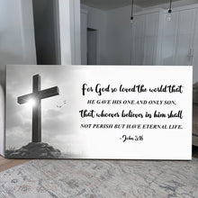 Load image into Gallery viewer, John 3:16: For God So Loved The World Faith Sign VI