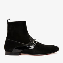 Load image into Gallery viewer, The Baron Black Suede Bit Zip-Up Dress Men Boot Final Sale!