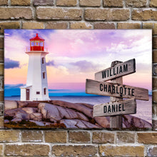 Load image into Gallery viewer, Lighthouse Family Names Sign