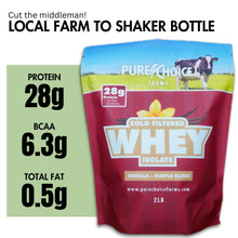 Load image into Gallery viewer, Whey Protein Isolate with Organic Vanilla