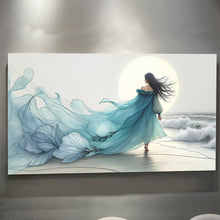 Load image into Gallery viewer, Swirling Winds by the Ocean Abstract Wall Art