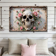 Load image into Gallery viewer, 3D Rose And Skull Wall Art V