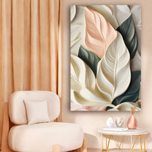 Load image into Gallery viewer, Elegant 3D Pastel Leaf Wall Art