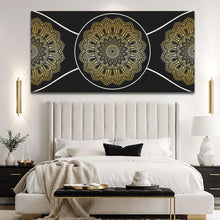 Load image into Gallery viewer, Gold Sacred Geometry Wall Art