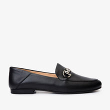 Load image into Gallery viewer, Luanda Black Leather Women Flat Shoe