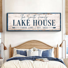 Load image into Gallery viewer, Personalized Lake House Sign V