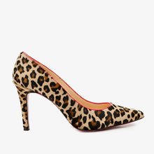 Load image into Gallery viewer, The Olbia Leopard Leather Pump Fuchsia Sole Women Shoe