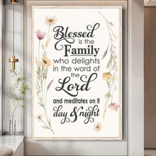 Load image into Gallery viewer, Blessed Is The Family Faith Sign