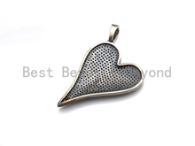 Load image into Gallery viewer, Antique Silver Tone Heart Pendant, X132