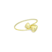 Load image into Gallery viewer, CZ Tennis Chain with Heart End Adjustable Bracelet, Sku#A454
