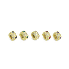 Load image into Gallery viewer, Heart On Round Spacer Bead Charm Pendant, Sku#LD692
