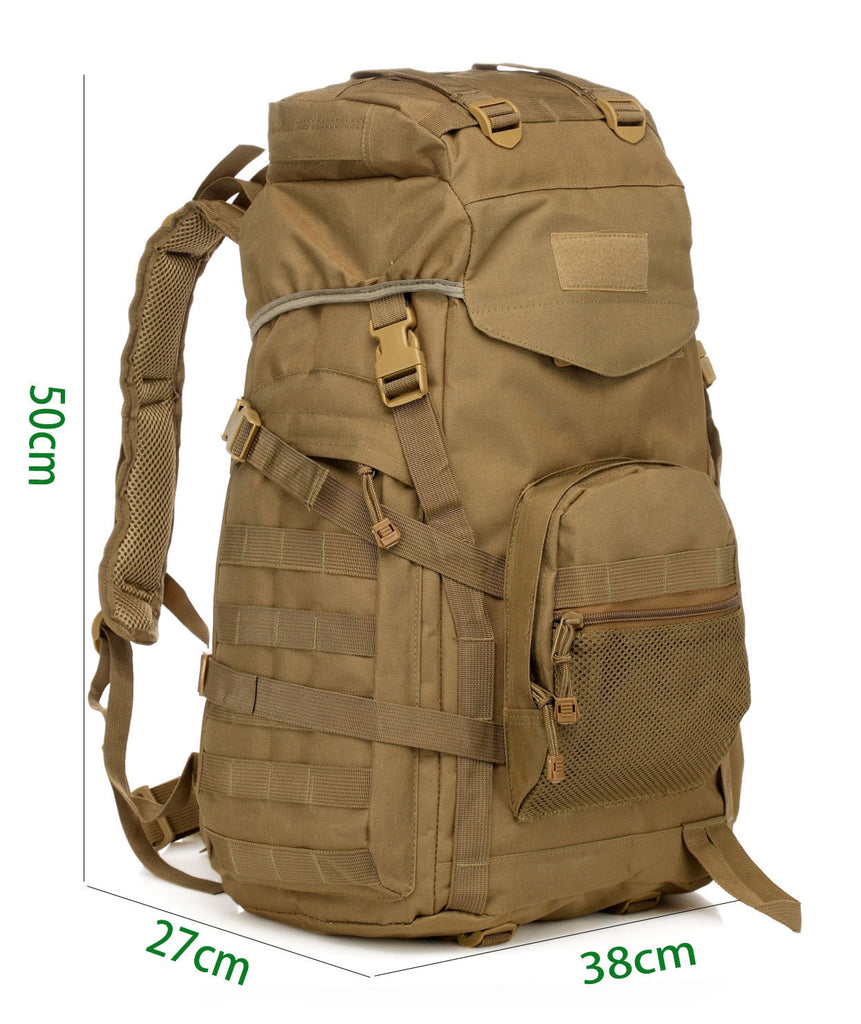 60L Tactical Camouflage Backpack – Waterproof Hiking & Camping Travel Bag