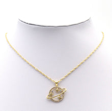 Load image into Gallery viewer, CZ Gold North Star On Earth Charm, Sku#LX126