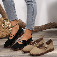 Load image into Gallery viewer, Women's Retro Breathable Round-Toe Flats - Lightweight Slip-On Shoes with Soft Soles