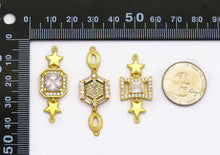 Load image into Gallery viewer, CZ Gold Charm, Sku#M410