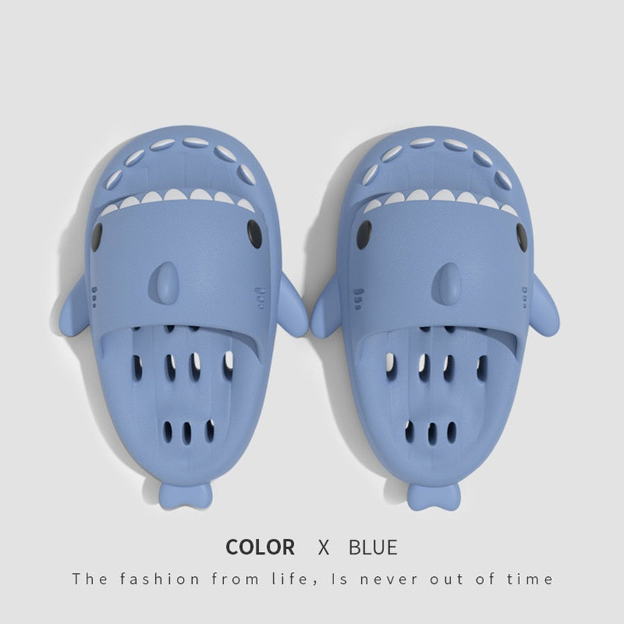 Shark Slides Shower Shoes With Drain Holes