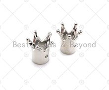 Load image into Gallery viewer, King Crown Spacer Beads, High Polished Silver Crown Spacer Beads, Men's Women's Jewelry Making, 12x11x7mm, Sku#JL46