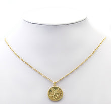 Load image into Gallery viewer, Angel Medallion Gold Coin Charm, Sku#LK756