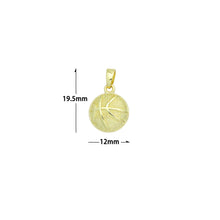 Load image into Gallery viewer, Gold Basketball Charm Pendant,Sku#LX852