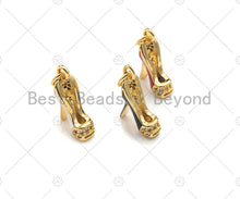 Load image into Gallery viewer, Enamel Colorful High Heel Shoes Shape Pendant,CZ Micro Pave Enamel Charm,Enamel Jewelry,15x18mm,Sku#LK274