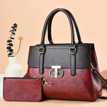 Load image into Gallery viewer, Women's Two-Piece PU Leather Shoulder Bag Set | Crossbody Handbag + Mini Coordinating Bag
